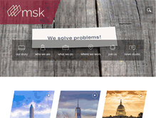 Tablet Screenshot of msk.com